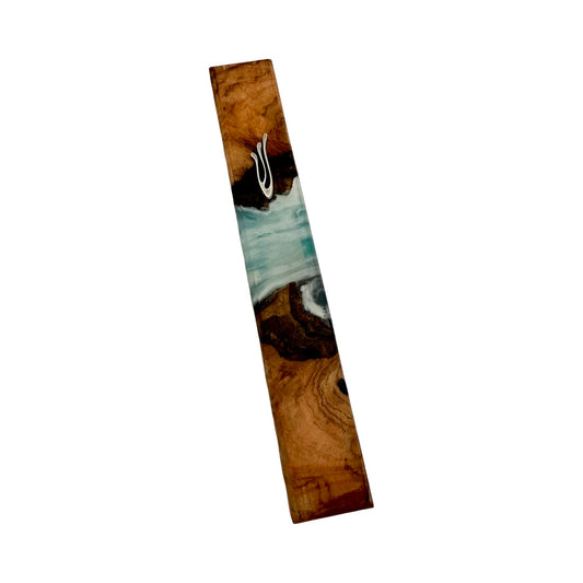 SLB Olive Wood and Resin Mezuzah