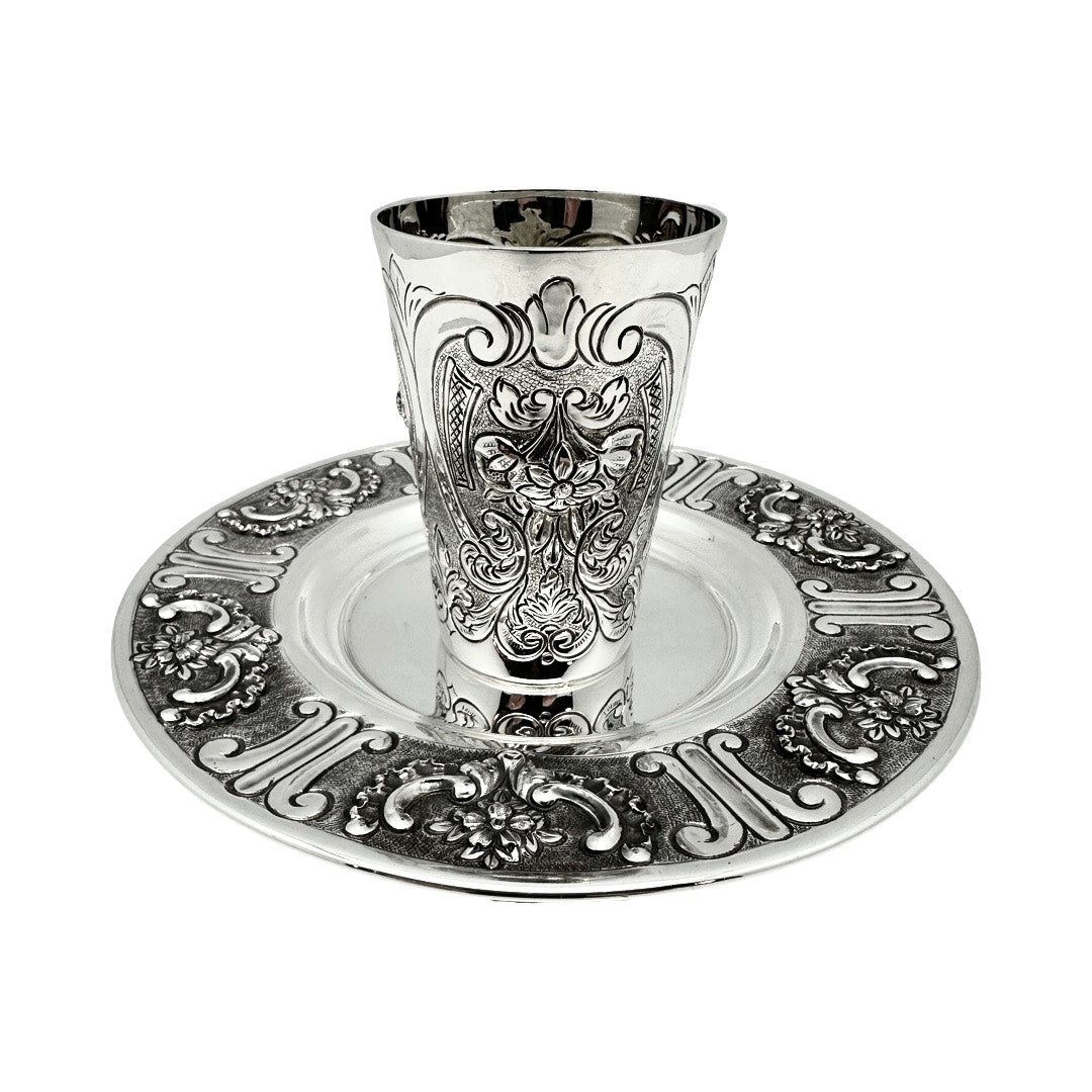 Italian Kiddush Cup & Tray 27