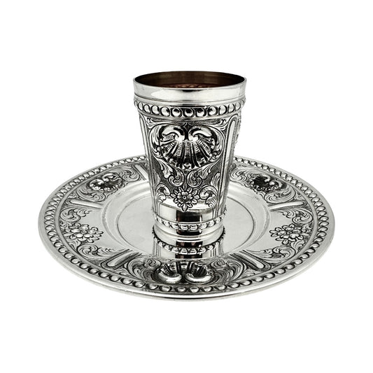 Italian Kiddush Cup & Tray 30