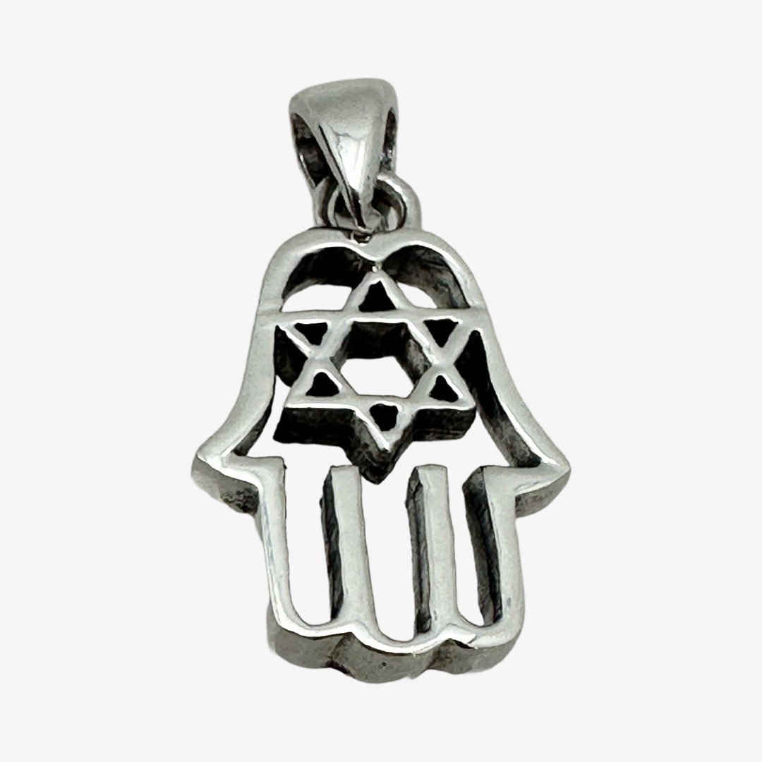 925 Hamsa with Magen David