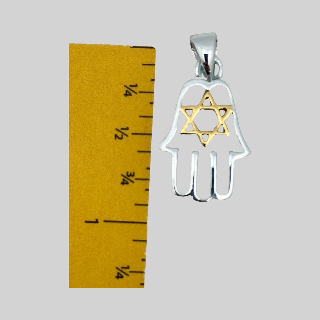 925 Hamsa with Magen David