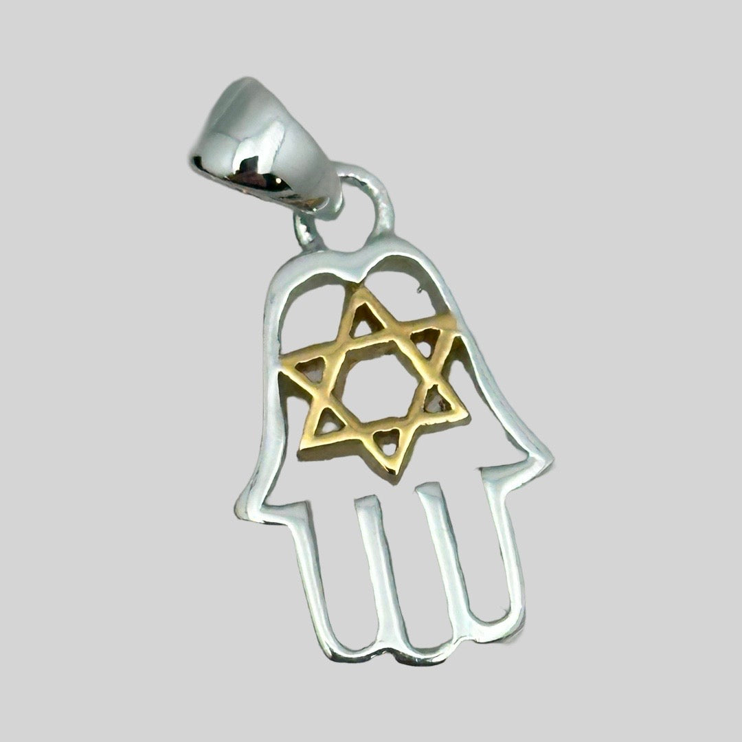 925 Hamsa with Magen David