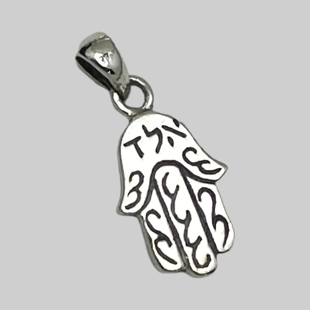 Sterling Silver Hamsa With Opal