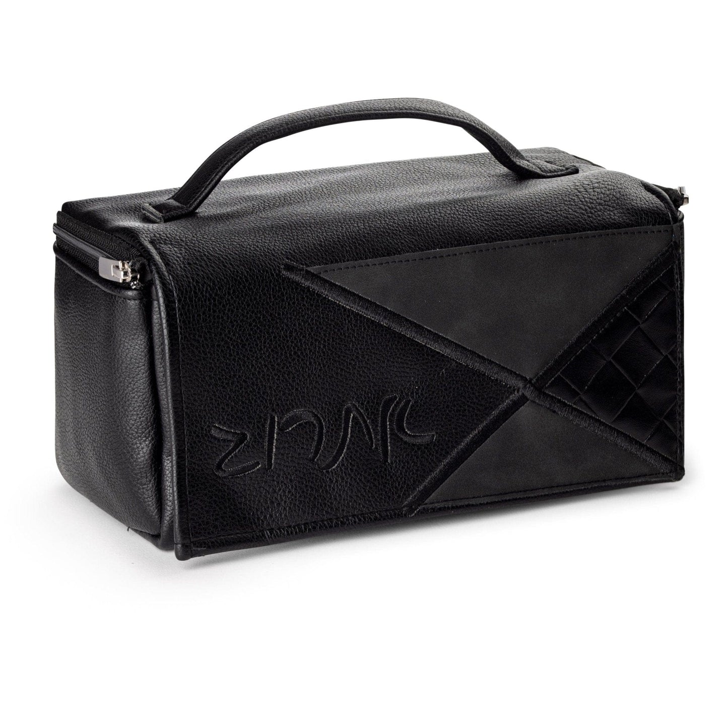 Diagonal Faux Leather Etrog Bag