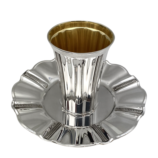 Kiddush Cup Set Sq Plain